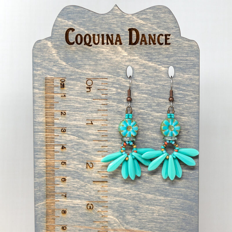 Turquoise Daisy Earrings