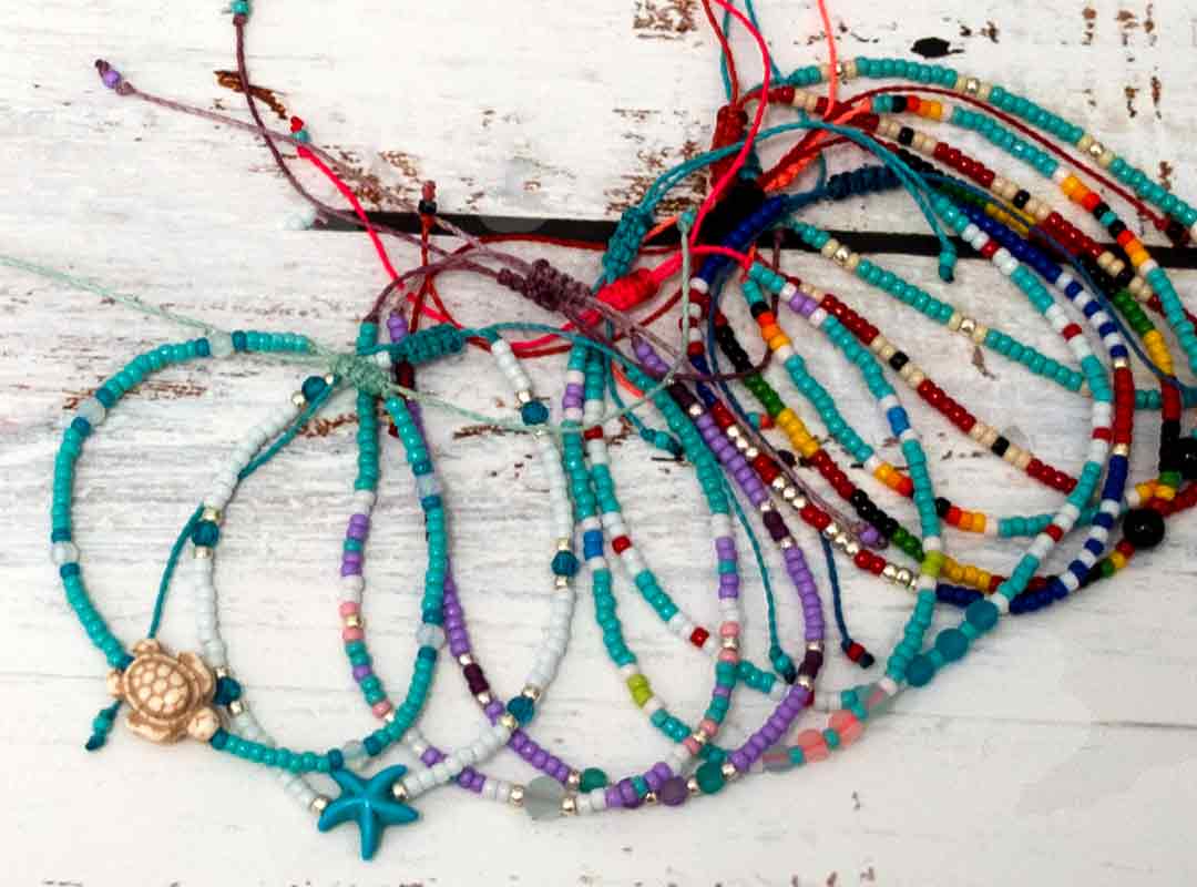 Several anklets in a pile