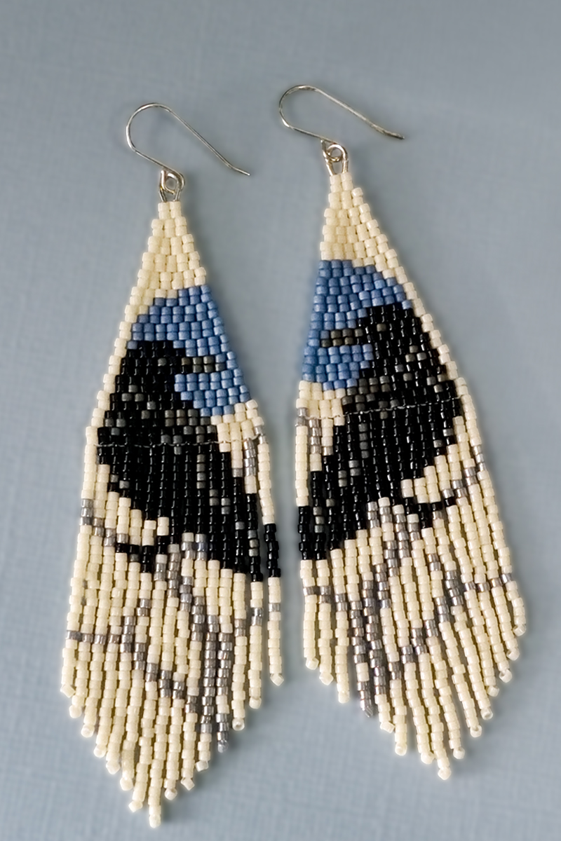Raven Fringe Earrings Raven Fringe earrings